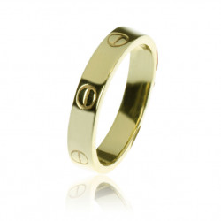 Moderný zlatý prsteň