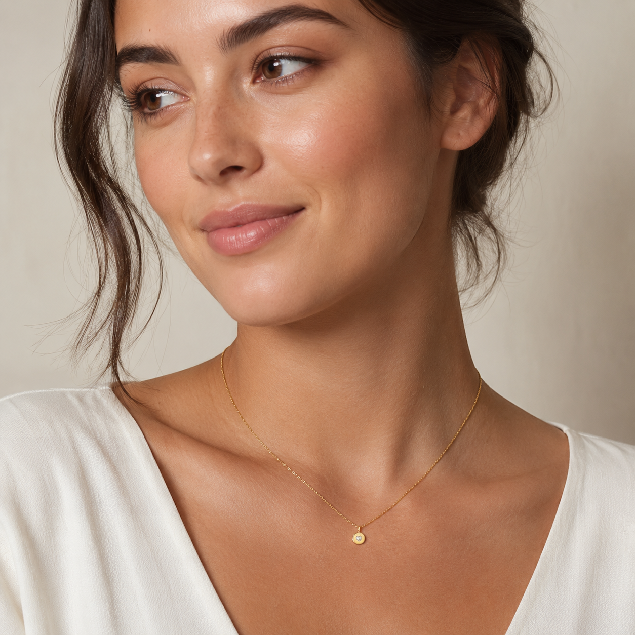 Zlatá celebritka zo žltého zlata SRDIEČKO V KRÚŽKU – Obrázok 2