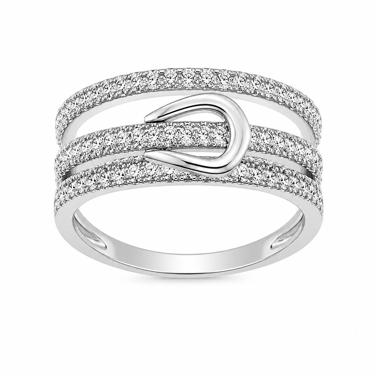 Strieborný prsteň BELT RING
