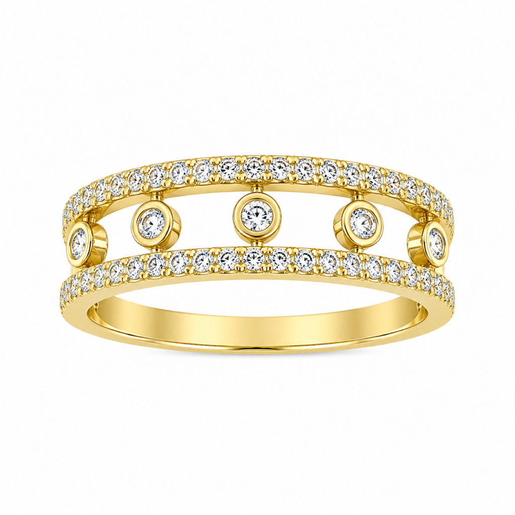 Strieborný prsteň ROYAL GOLD