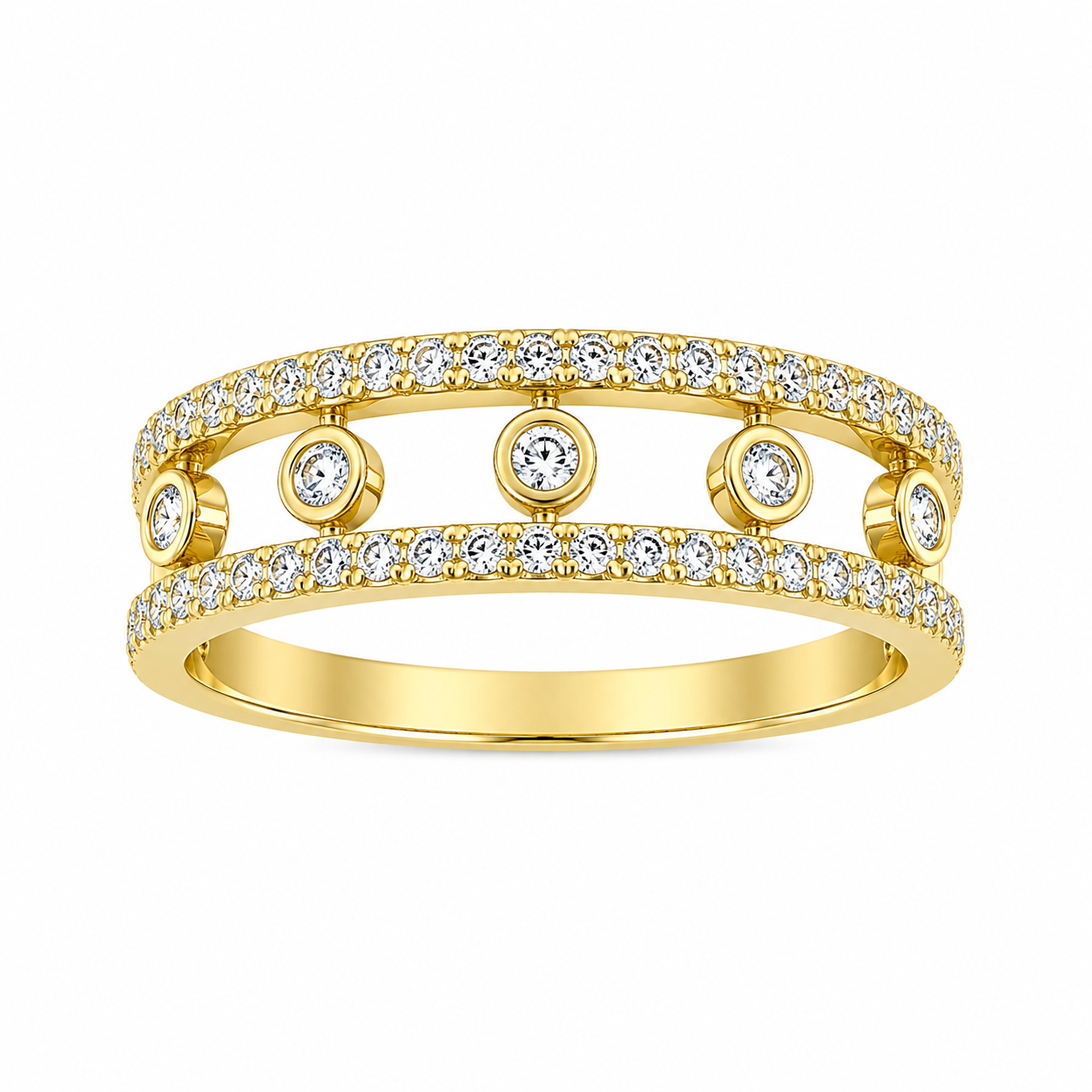 Strieborný prsteň ROYAL GOLD