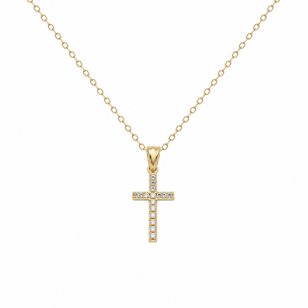 Zlatá retiazka s príveskom CROSS