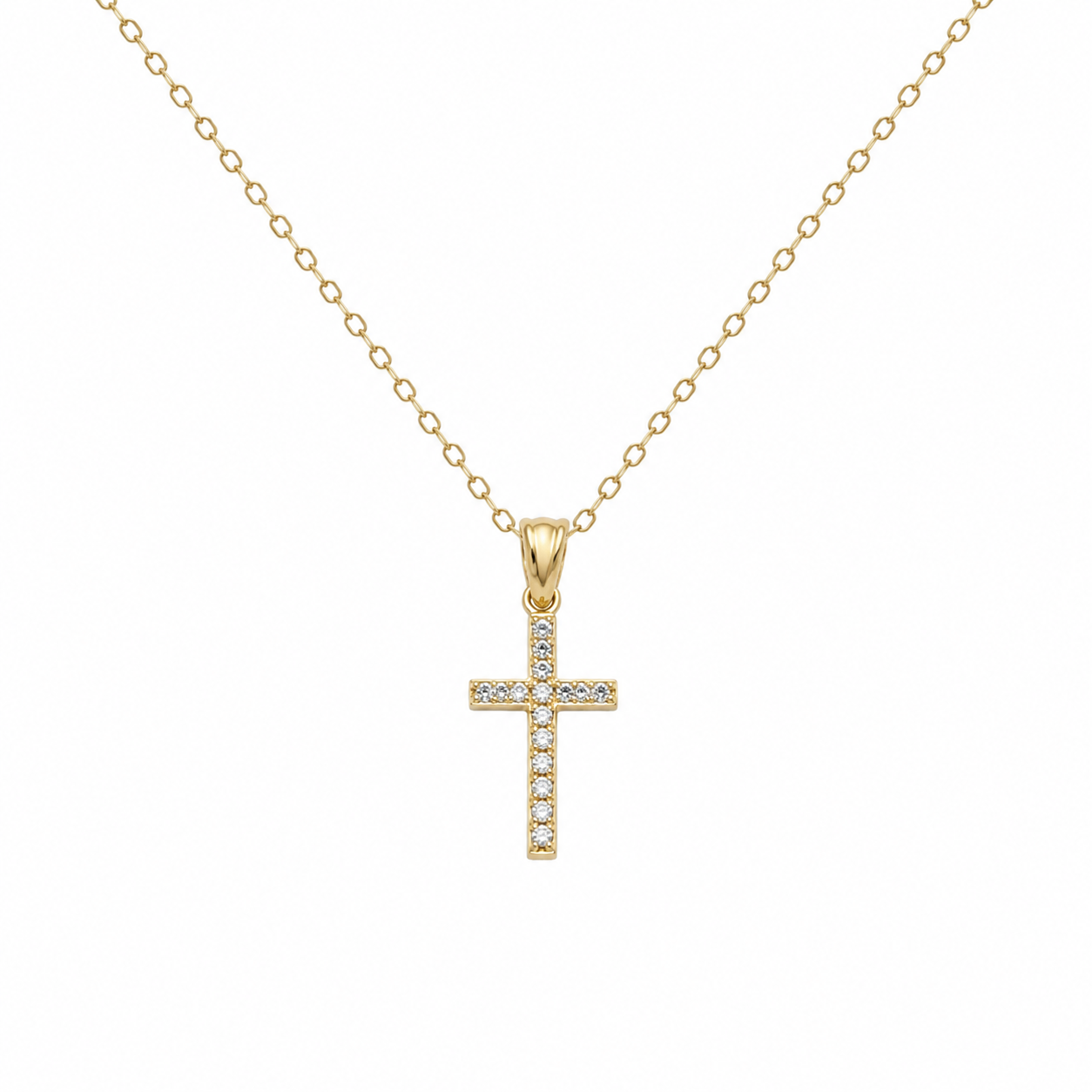 Zlatá retiazka s príveskom CROSS
