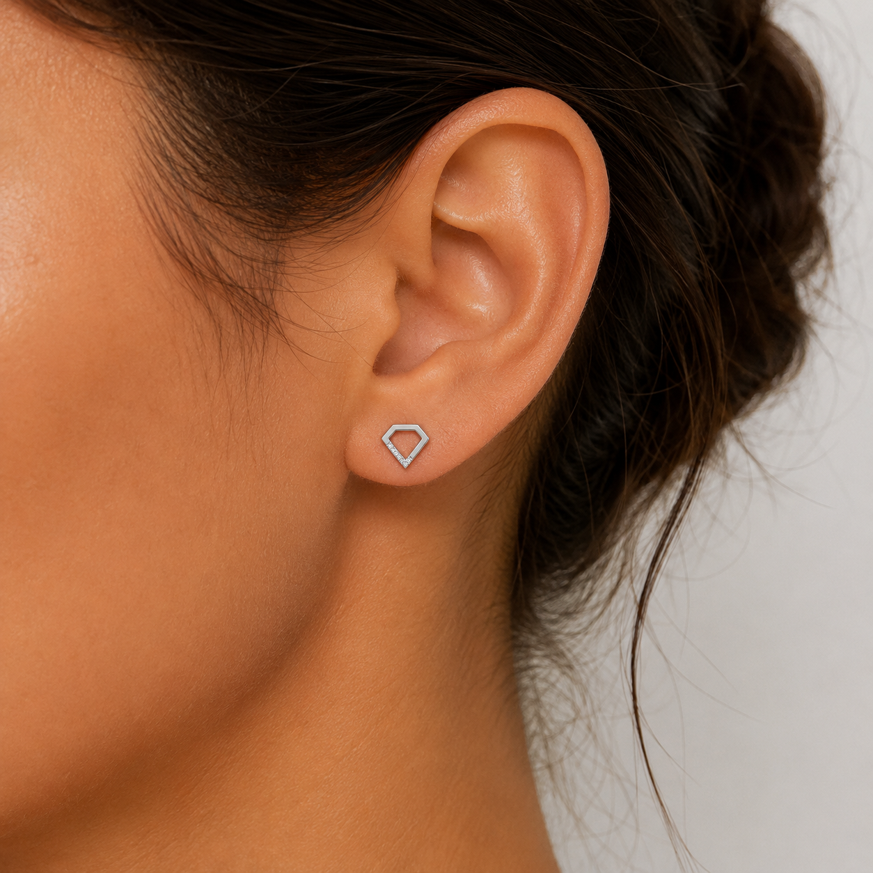Strieborné náušnice DIAMOND CUT – Obrázok 2