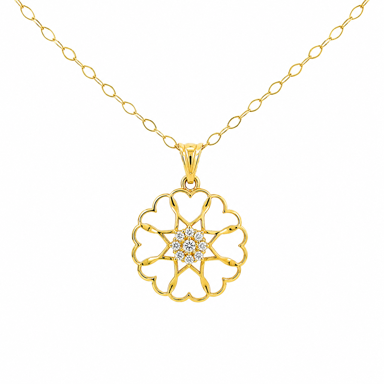Zlatá retiazka s príveskom SUNLOVE
