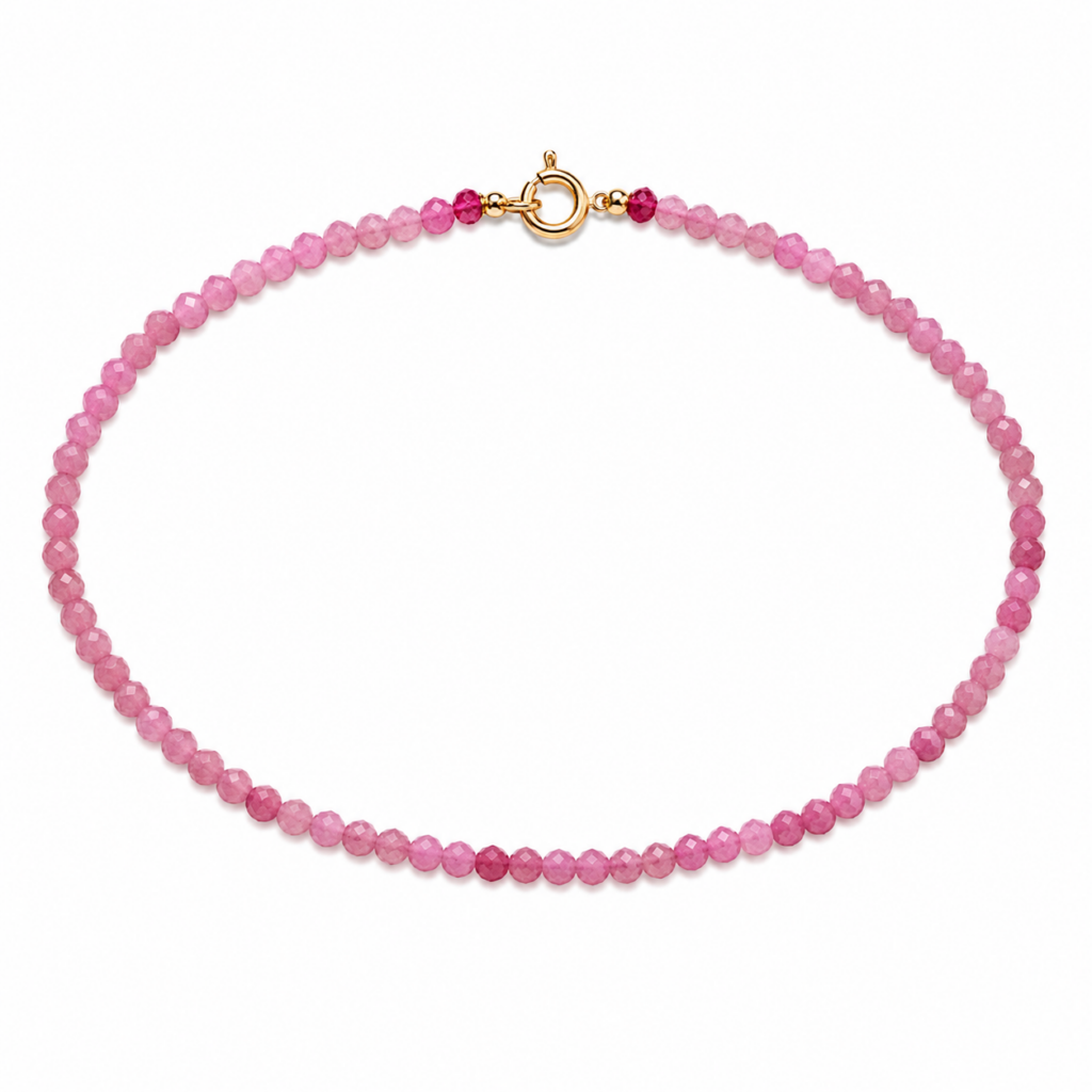 Kamienkový náramok PINK TURMALÍN