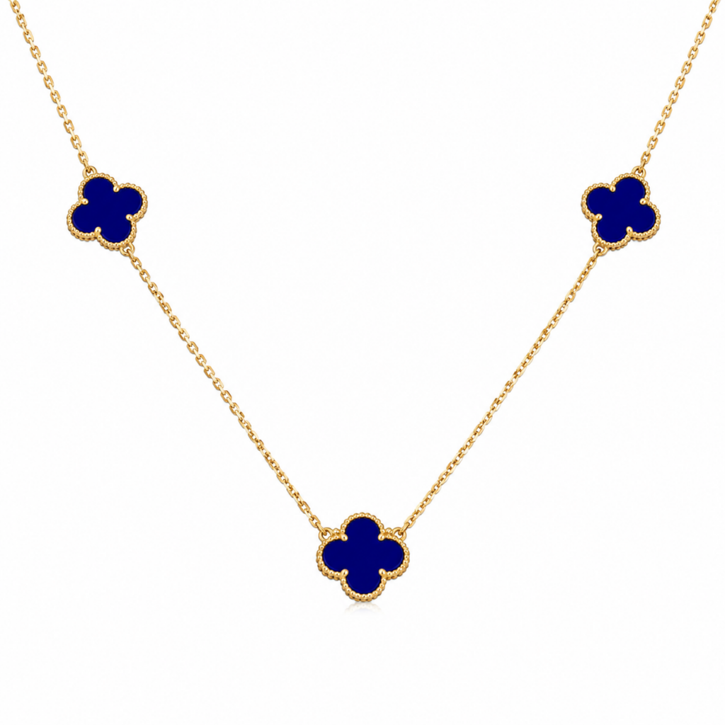 Retiazka štvorlístok BLUE 3x 10mm