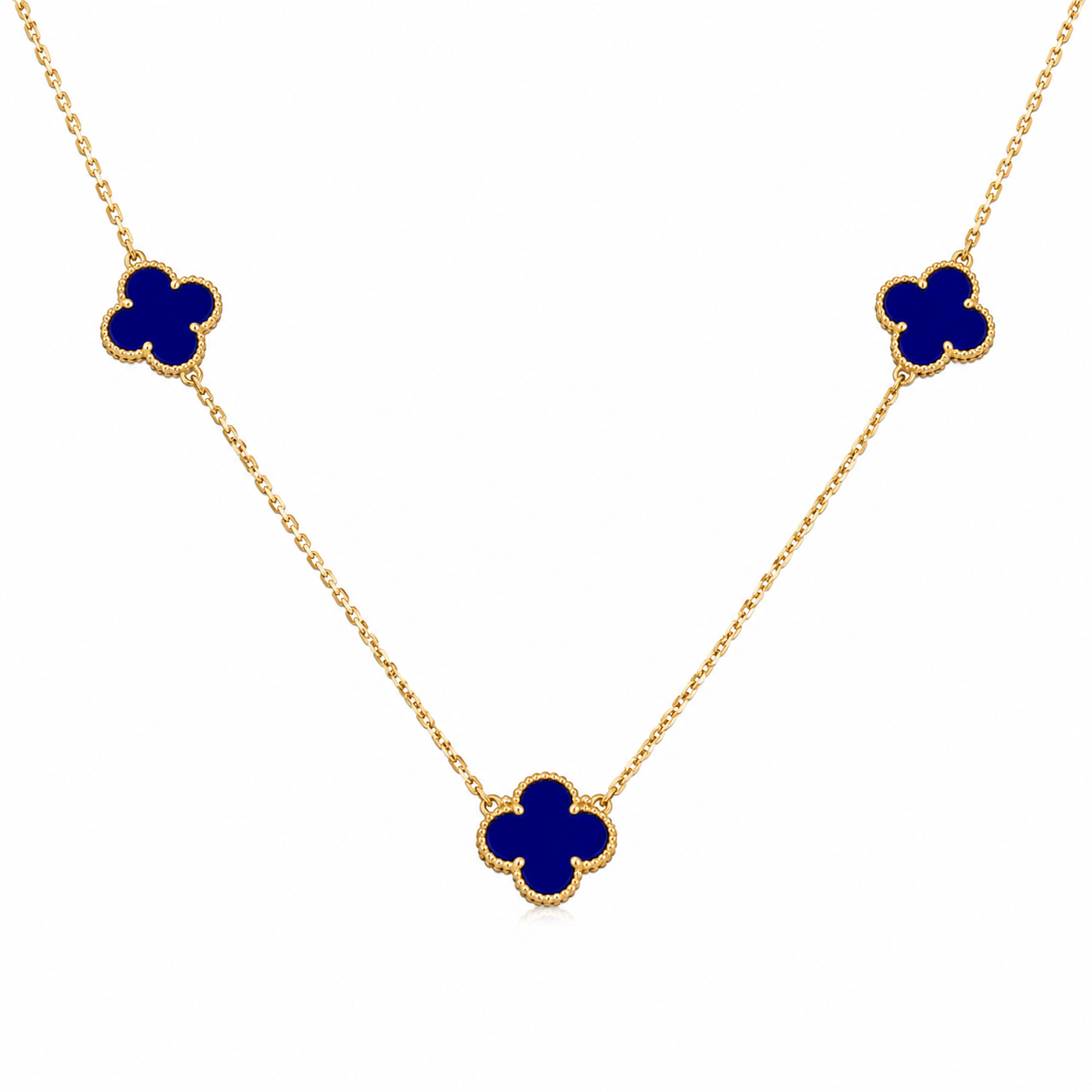Retiazka štvorlístok BLUE 3x 10mm