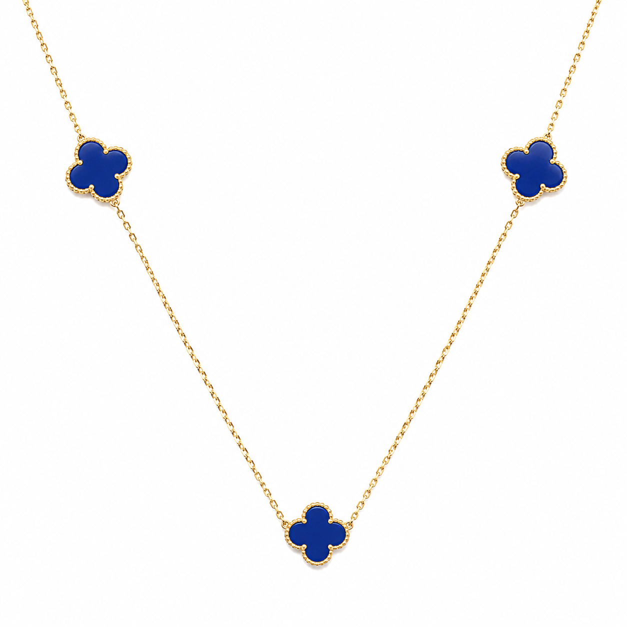 Retiazka štvorlístok BLUE 3x 8mm
